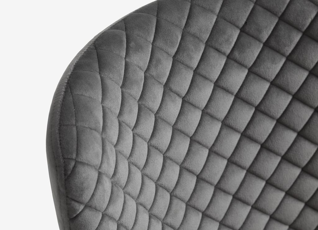 PEBRINGE Matstol PEBRINGE sammet grå/svart