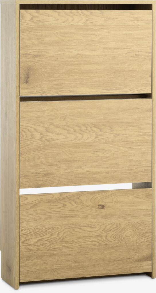 BAKHUSE Skoskåp BAKHUSE 3 fack varm ekfärgat