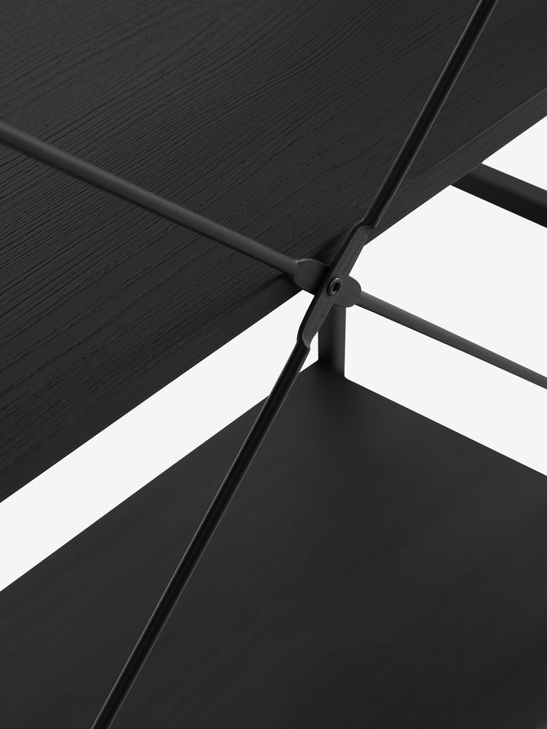 ASTRUP Hyllenhet ASTRUP 6 hyllor svart