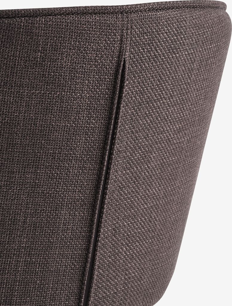 RISSKOV Matstol RISSKOV mörkbrunt tyg/svart