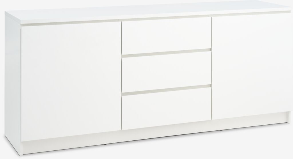 LIMFJORDEN Skänk LIMFJORDEN 2 dörrar 3 lådor vit