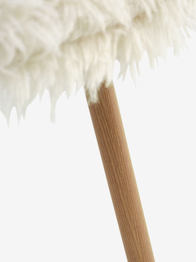 JONSTRUP Matstol JONSTRUP teddy offwhite tyg/ekfärgad