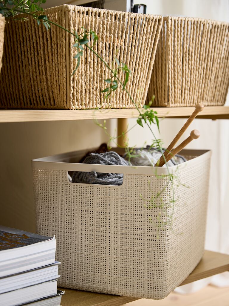 JUTE Korg JUTE 20L plast offwhite