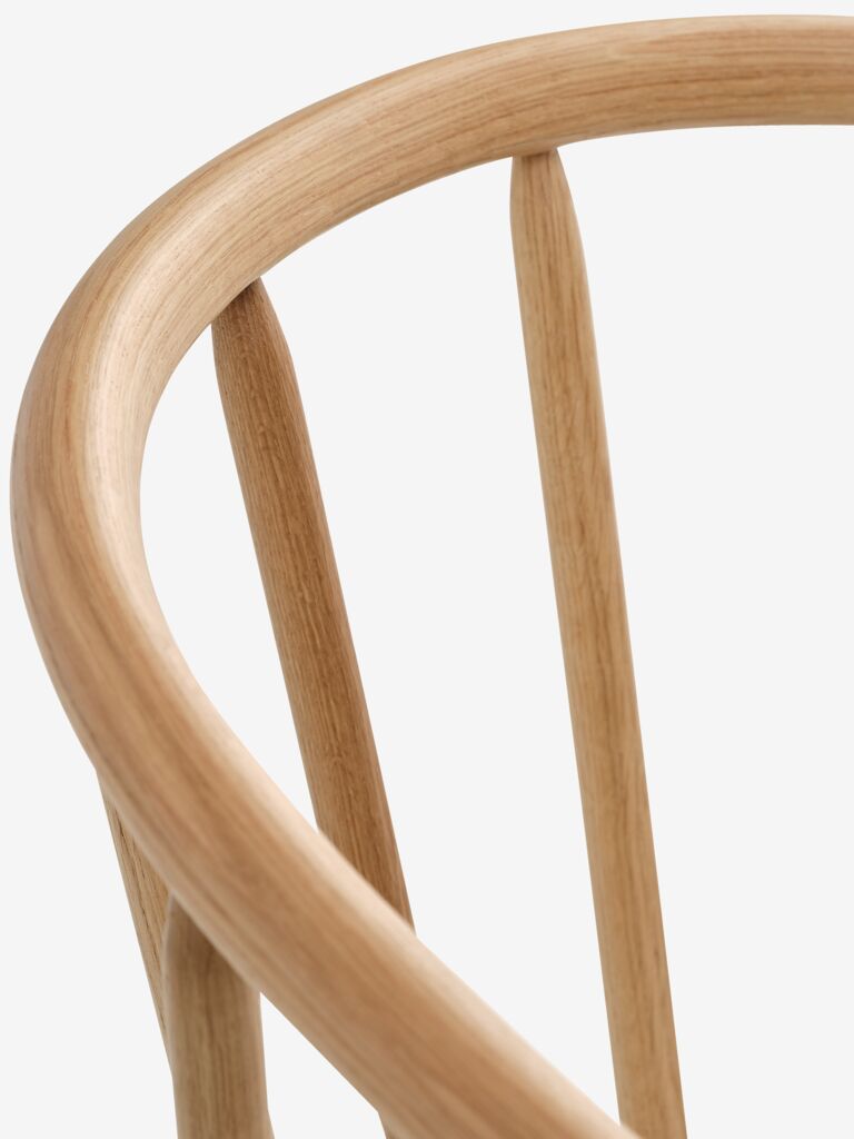 LYKSBORG Matstol LYKSBORG natur ek/offwhite tyg