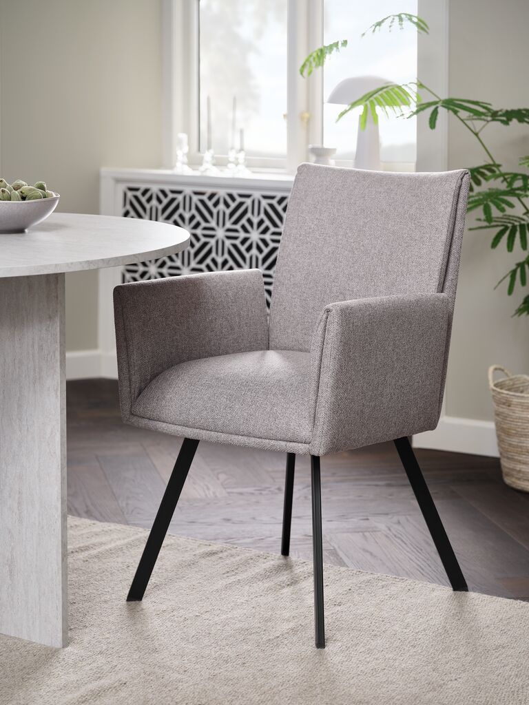 GJESING Matstol GJESING beige tyg/svart