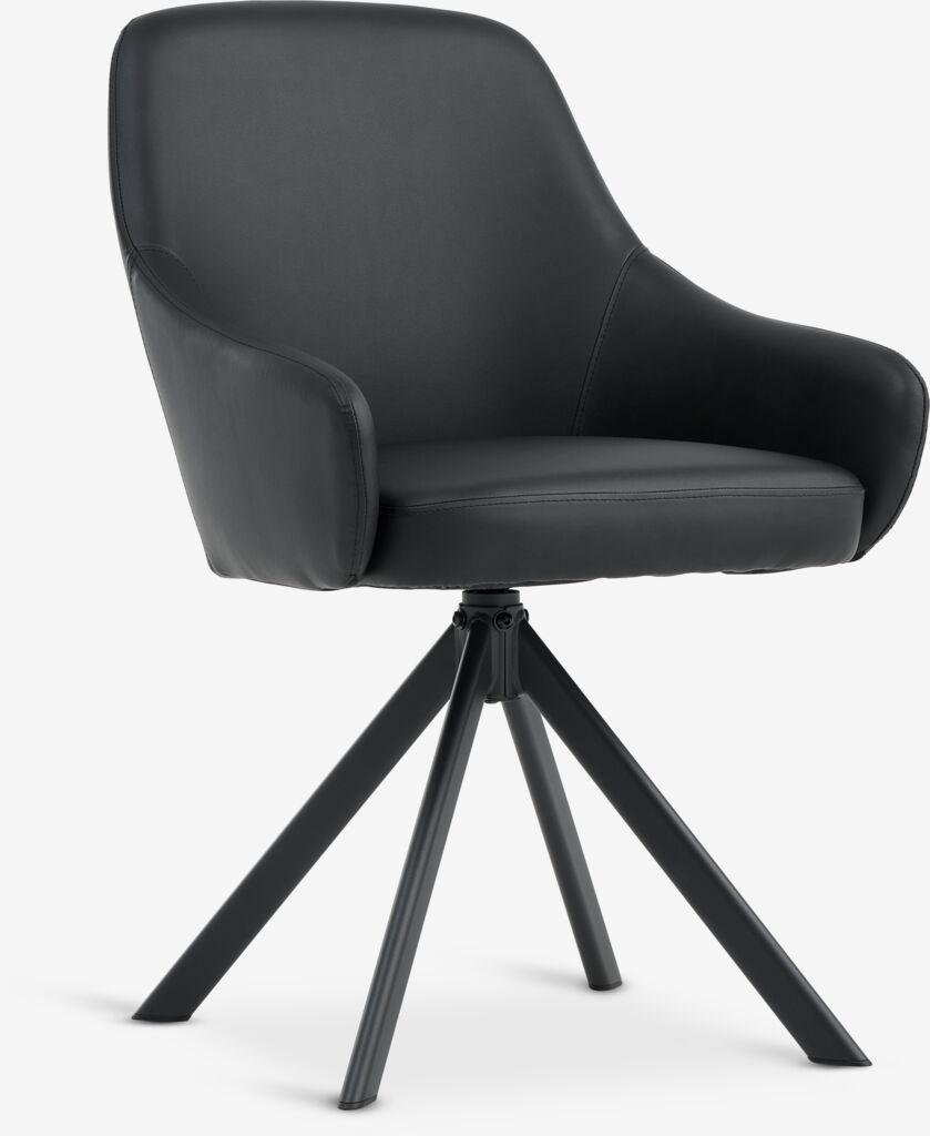 ROSTRUP Matstol ROSTRUP vrid svart