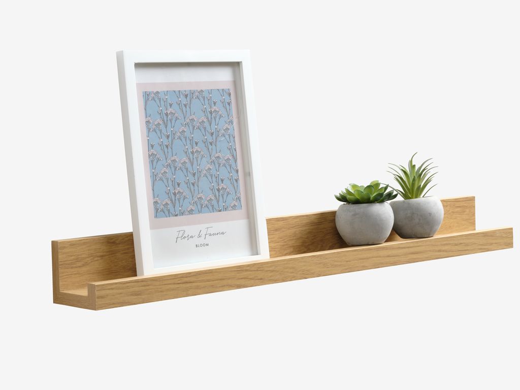 AVNEDE Fotohylla AVNEDE 60x7 natur ekfärgad