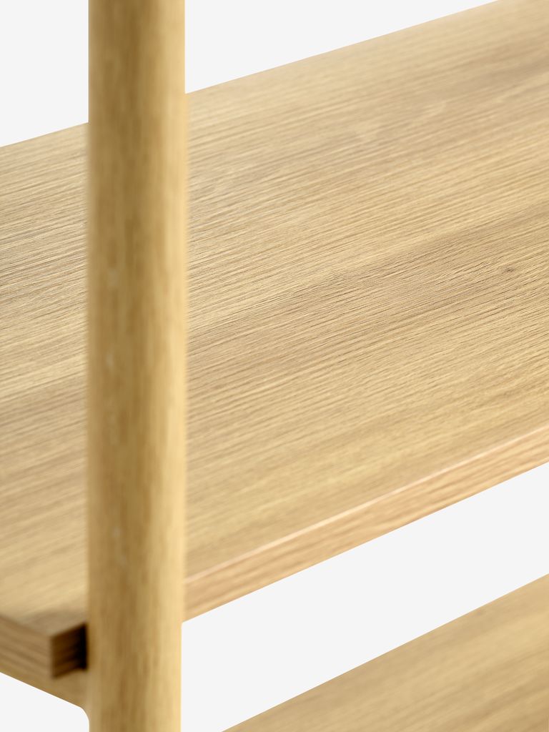 LINDVED Hyllenhet LINDVED 4 hyllor natur ekfärgad