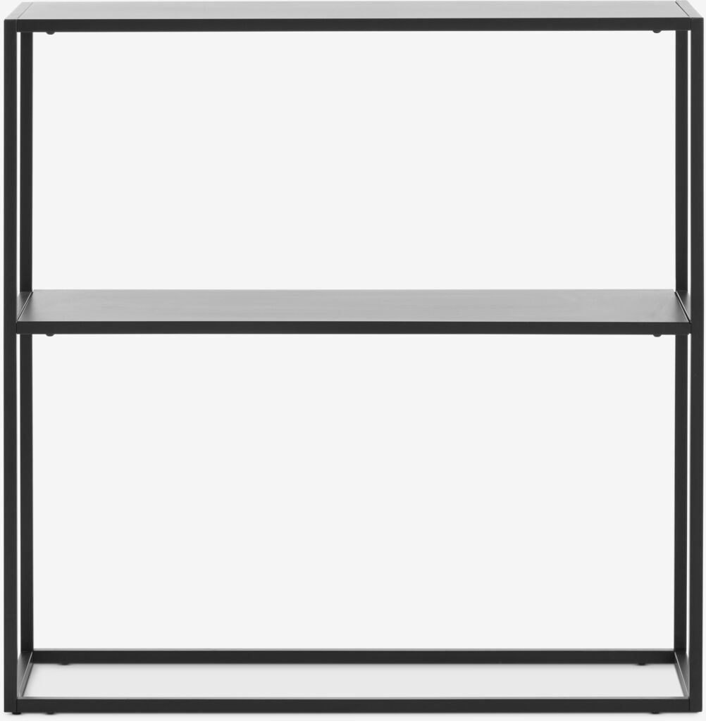 VIRUM Avlastningsbord VIRUM 26x80 m/hylla svart