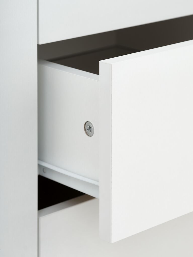 JENSLEV Garderob JENSLEV 96x176 2 dörrar 3 lådor vit