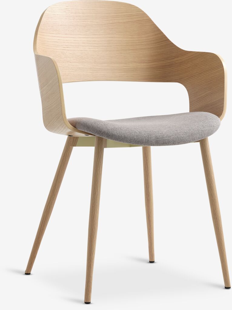 HVIDOVRE Matstol HVIDOVRE ljus ek/ljusgrått tyg