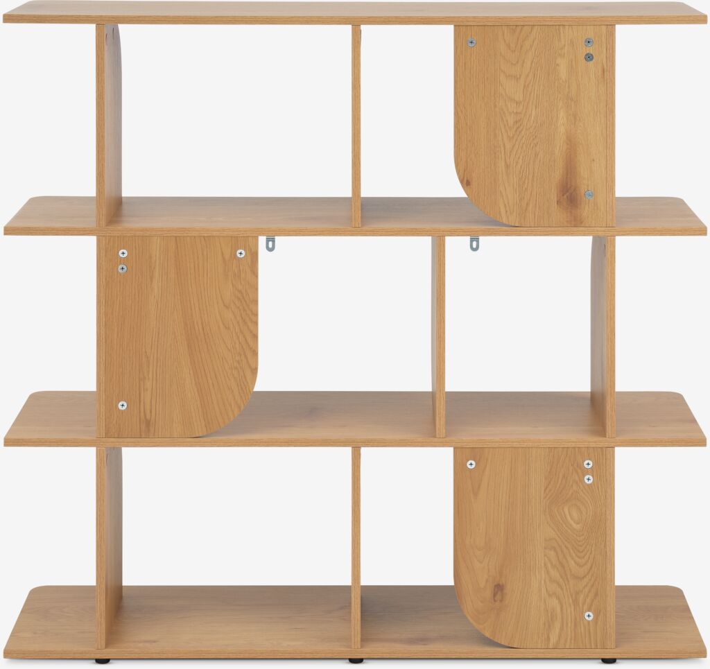 LYNGERUP Hyllenhet LYNGERUP 4 hyllor varm ekfärgad