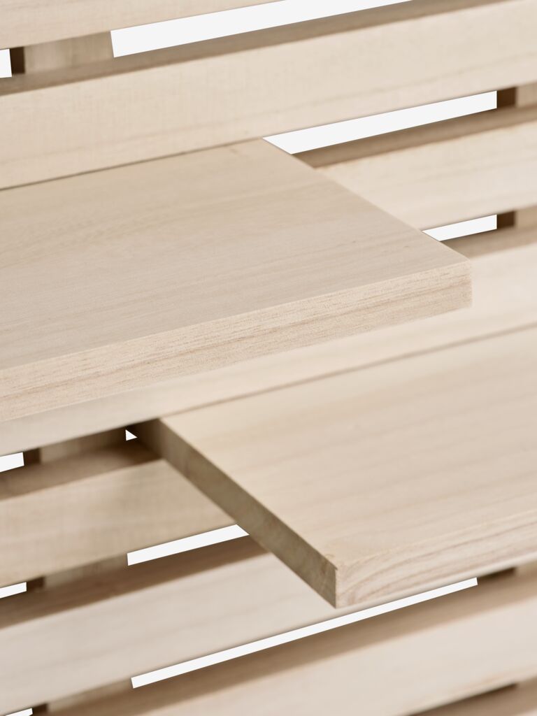 KETTINGE Vägghylla KETTINGE 6 hyllor natur