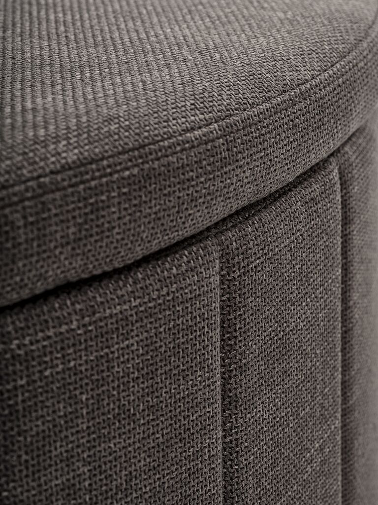 KAPPEL Bänk KAPPEL m/förvaring mörkbrunt tyg