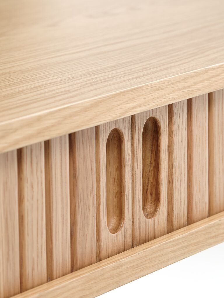 LYNGVIG Avlastningsbord LYNGVIG 50x110 2 jalusidörrar natur ek