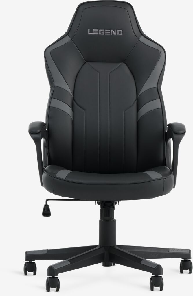 FJELSTED Gamingstol FJELSTED svart konstläder/grå