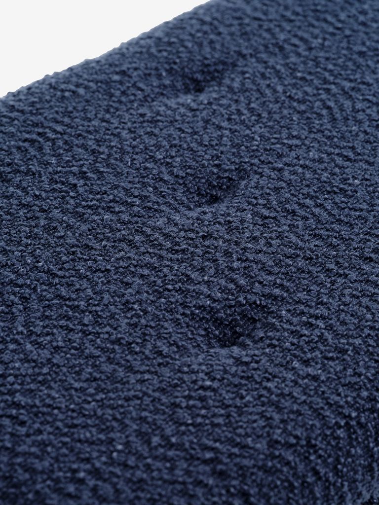 BADSTED Bänk BADSTED m/förvaring mörkblått tyg