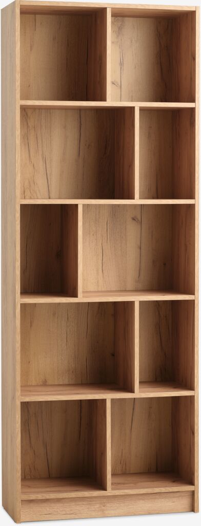 MOSBJERG Bokhylla MOSBJERG 10 hyllor natur vildekfärgad