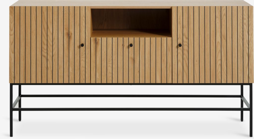 HEMDRUP Skänk HEMDRUP 2 dörrar 1 låda varm ekfärgad