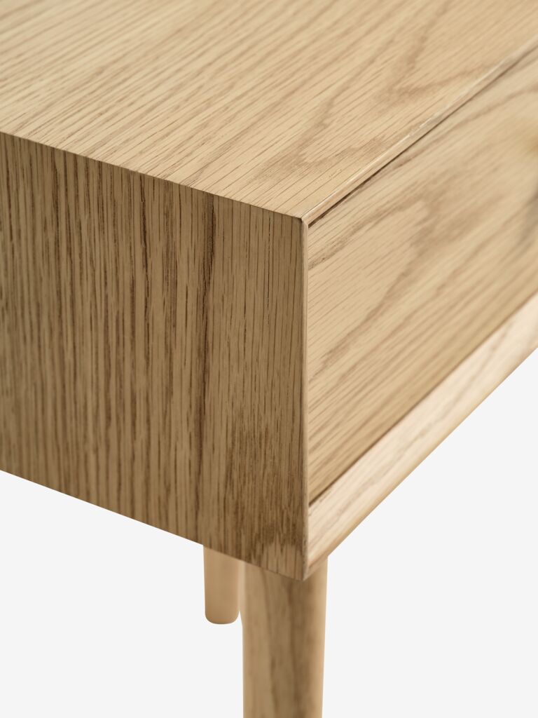 HOKKSUND Sängbord HOKKSUND 1 låda natur ek