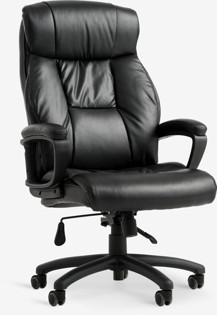 TJELE Kontorsstol TJELE svart konstläder/svart