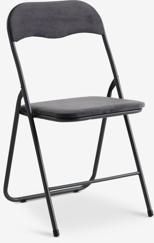 VOEL Klappstol VOEL sammet mörkgrå