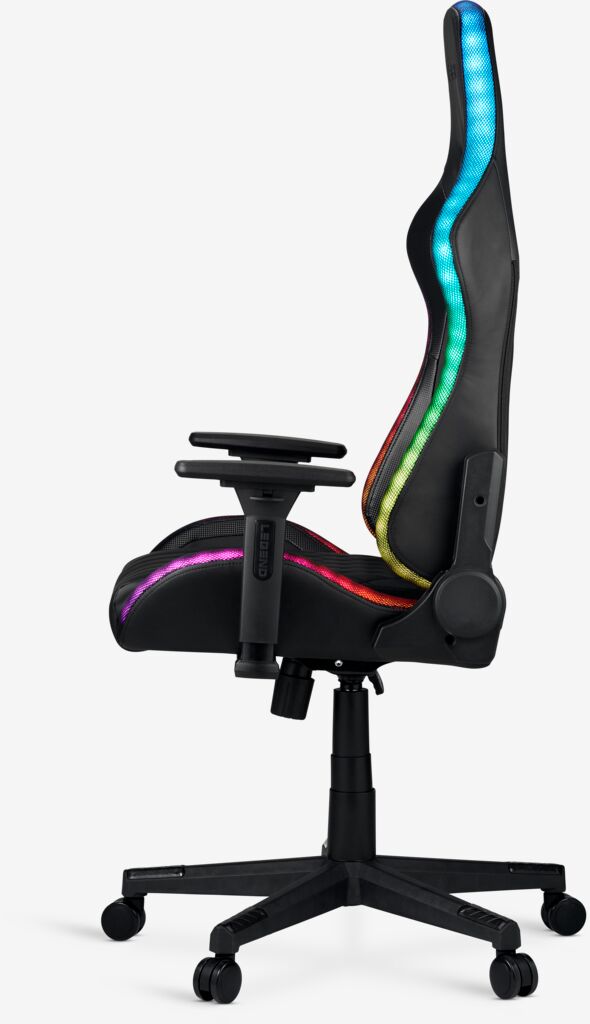 RANUM Gamingstol RANUM med LED svart konstläder/svart