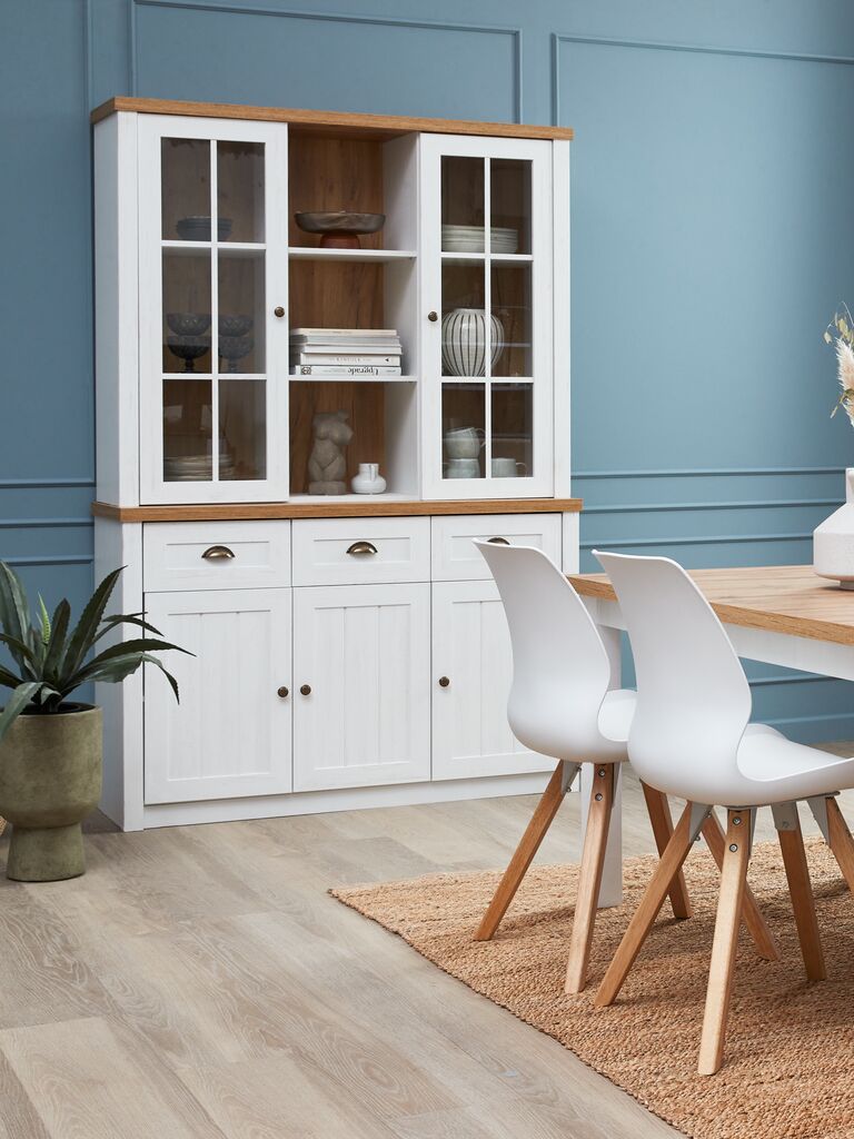 MARKSKEL Överdel MARKSKEL 2 dörrar vit/ekfärgad