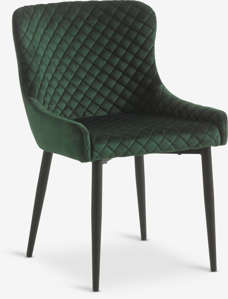 PEBRINGE Matstol PEBRINGE sammet grön/svart