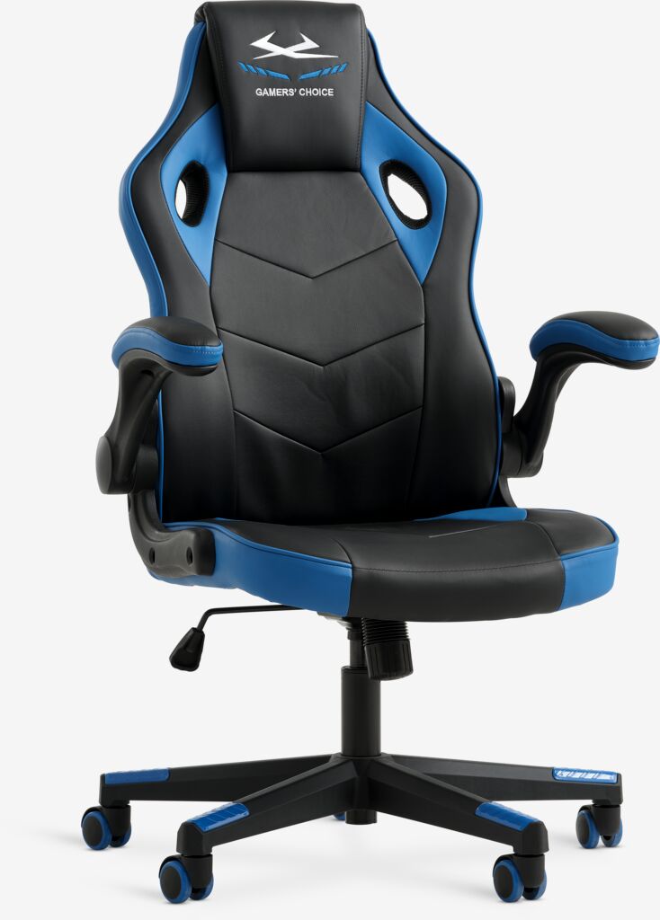 VOJENS Gamingstol VOJENS svart/blå konstläder/mesh