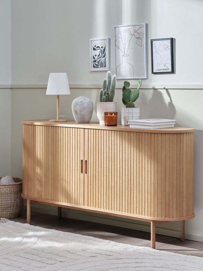 LYNGVIG Skänk LYNGVIG B160 2 jalusidörrar natur ek