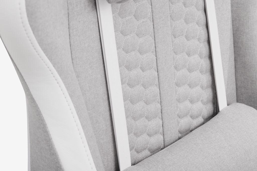 NIBE Gamingstol NIBE vit/beige tyg