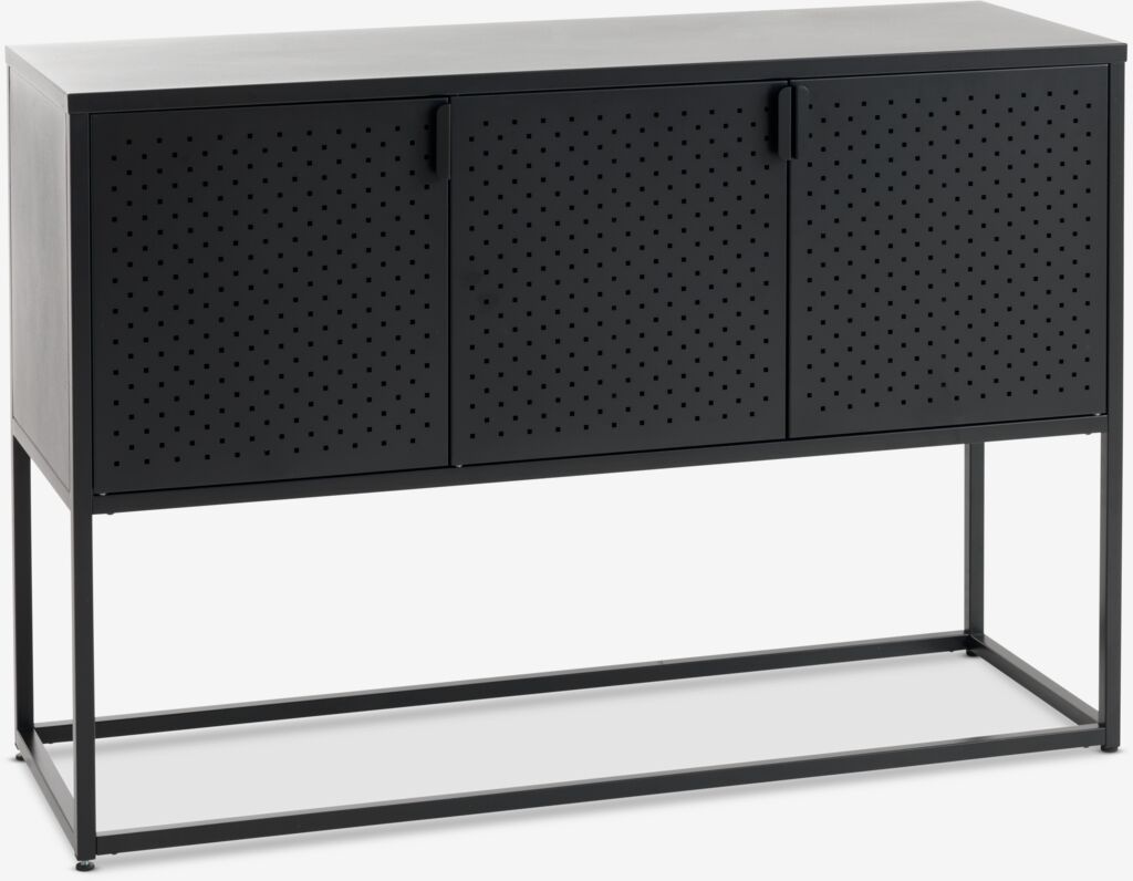 VIRUM Skänk VIRUM 3 dörrar svart