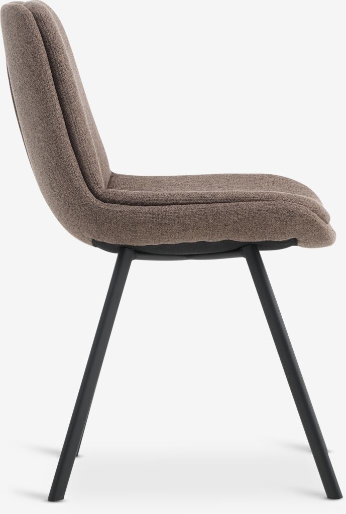 MELBY Matstol MELBY ljusbrunt tyg/svart