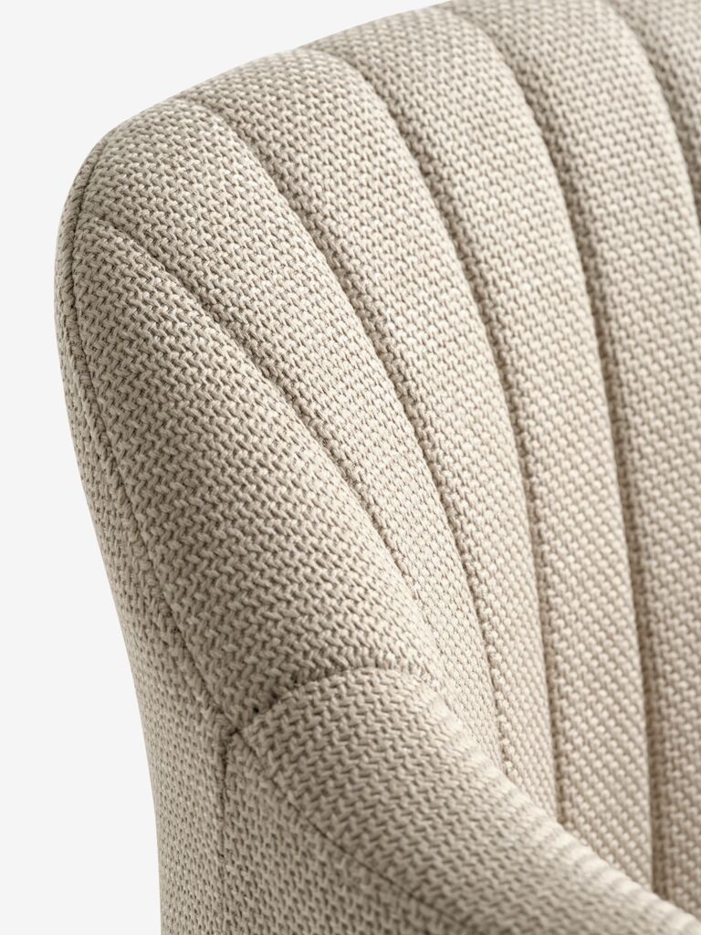 ADSLEV Barstol ADSLEV beige tyg/natur ekfärgad