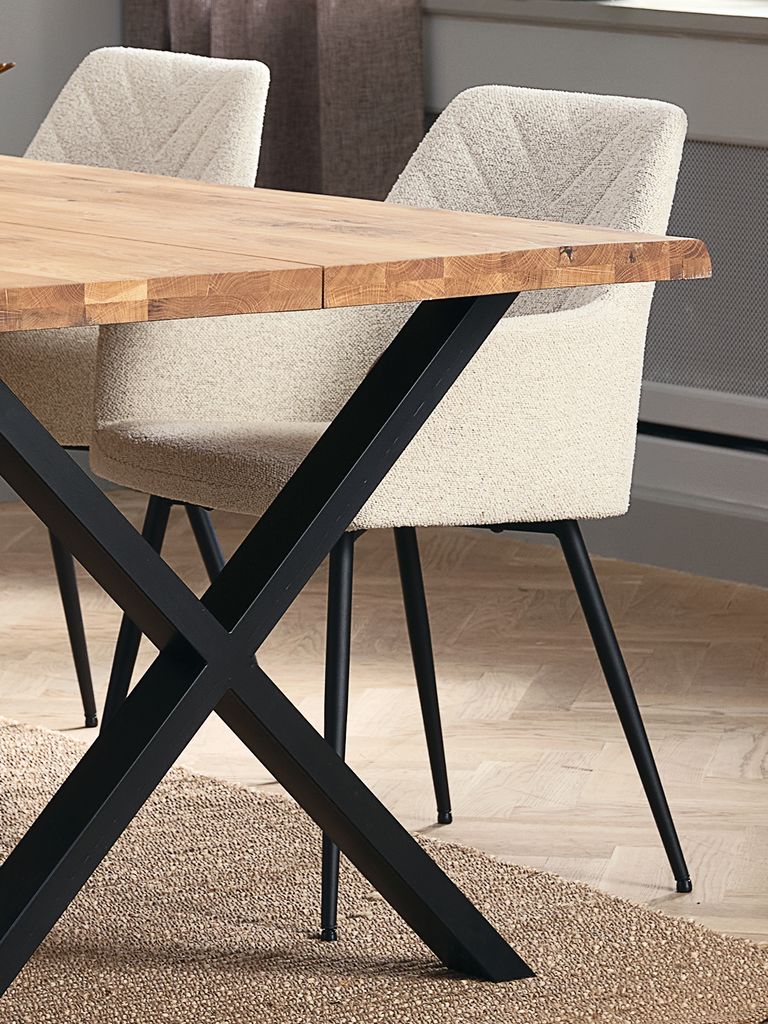 PURHUS Matstol PURHUS offwhite/svart