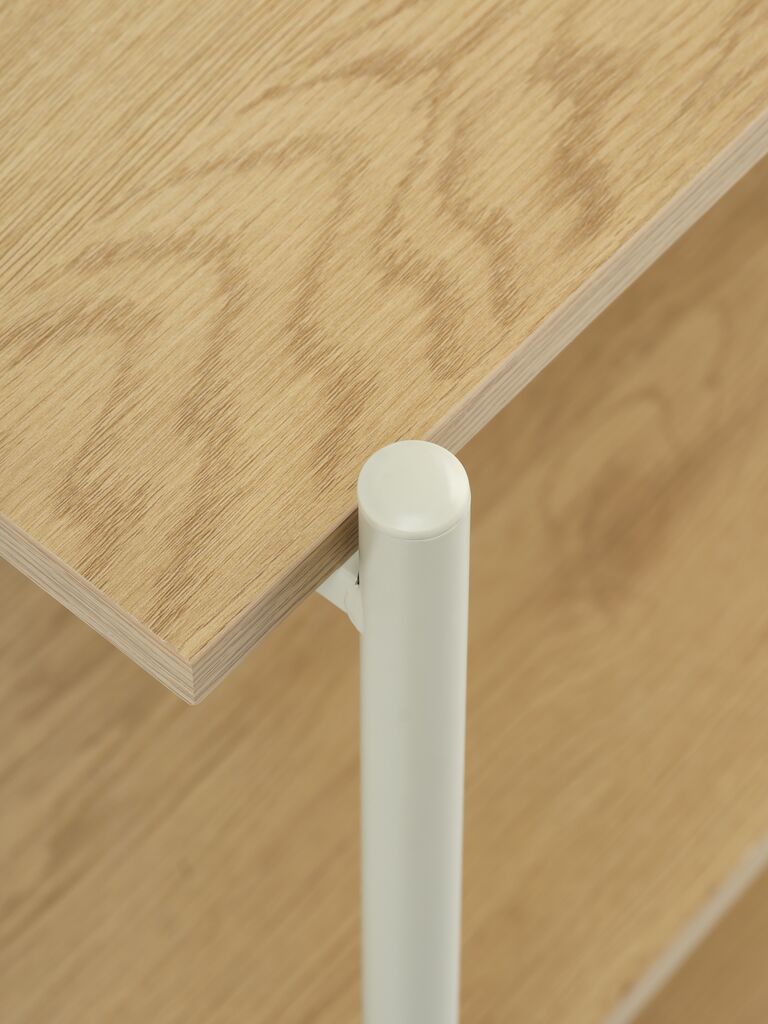 VANDBORG Hyllenhet VANDBORG 3 hyllor natur ekfärgad/beige