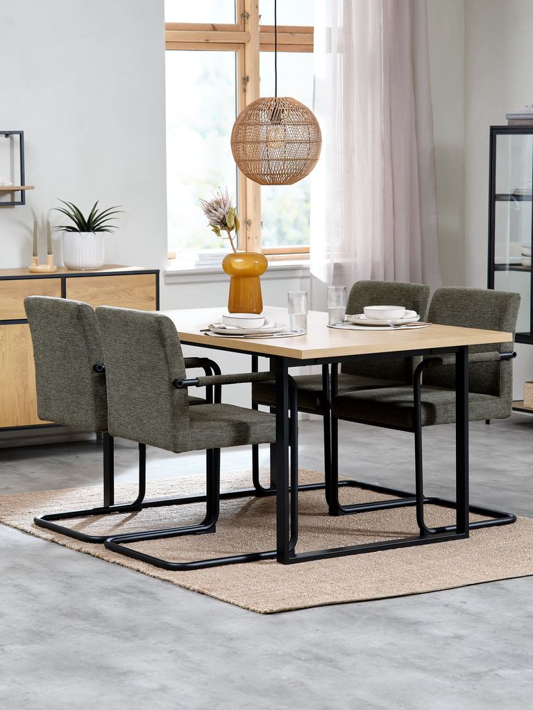 ESPE Matstol ESPE oliv tyg/svart