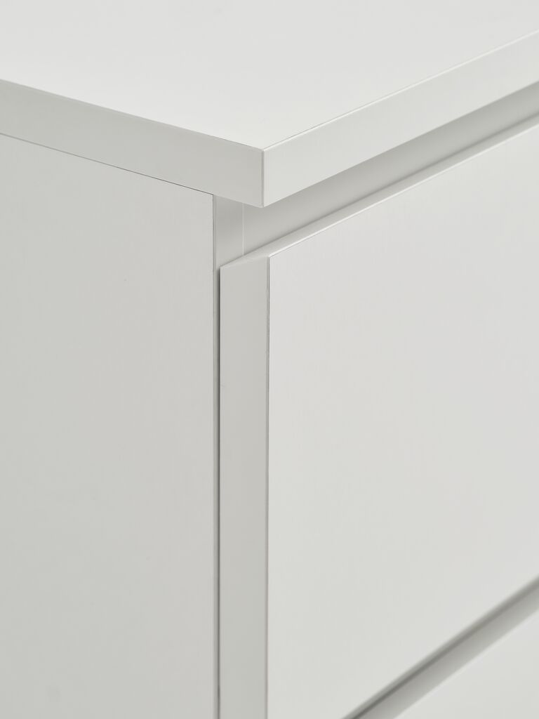 LIMFJORDEN Sängbord LIMFJORDEN 2 lådor vit