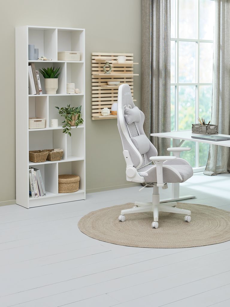 MOSBJERG Bokhylla MOSBJERG 10 hyllor vit