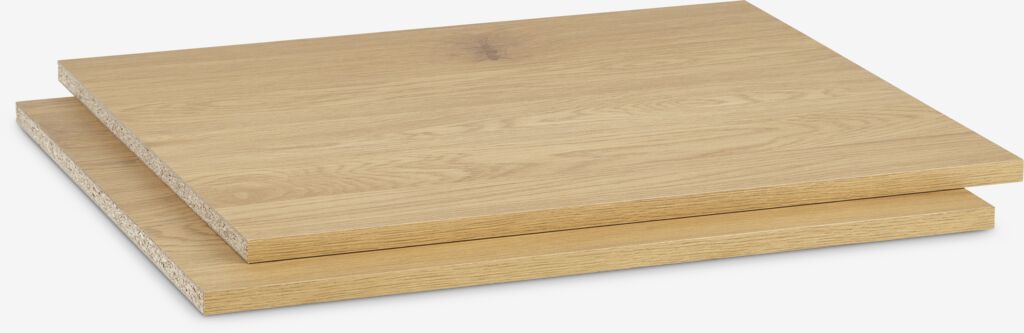 ODENSE Hyllor t/ODENSE garderob 2st/pk varm ekfärgad