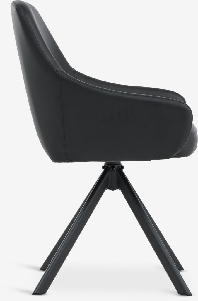 ROSTRUP Matstol ROSTRUP vrid svart