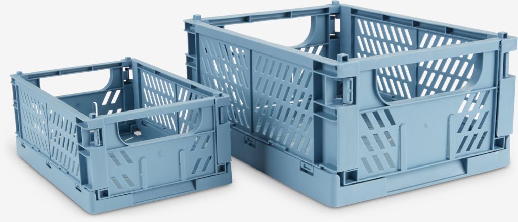 MILAS Korg MILAS B16xL25xH10 hopfällbar blå
