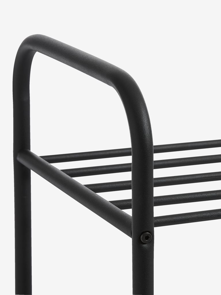 HALS Skohylla HALS 2 hyllor svart