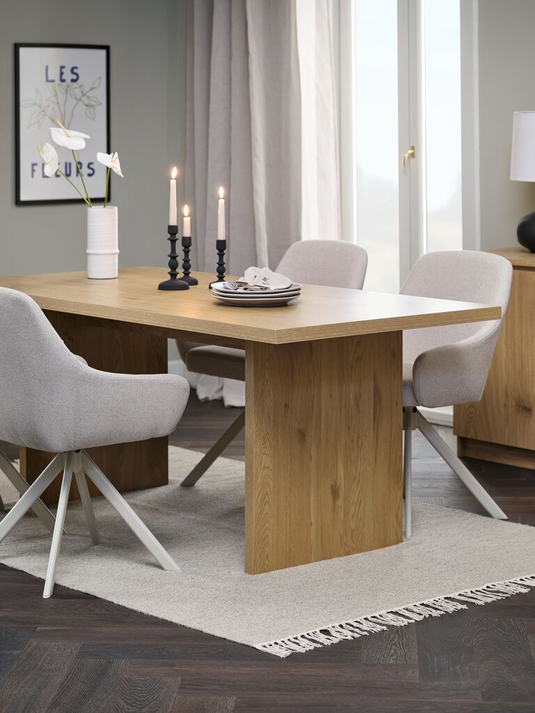 MUNKEBY Matbord MUNKEBY 90x180 varm ekfärgat