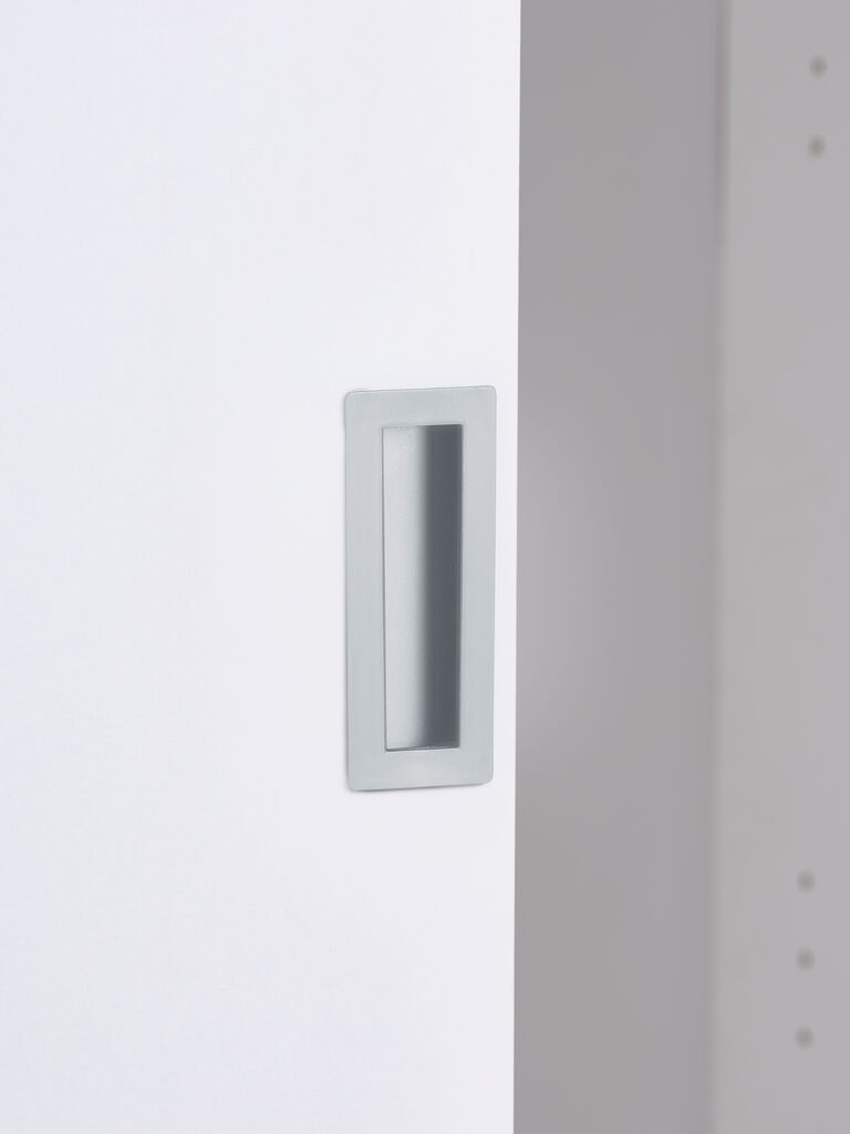 ODDER Garderob ODDER 120x201 2 skjutdörrar m/spegel vit