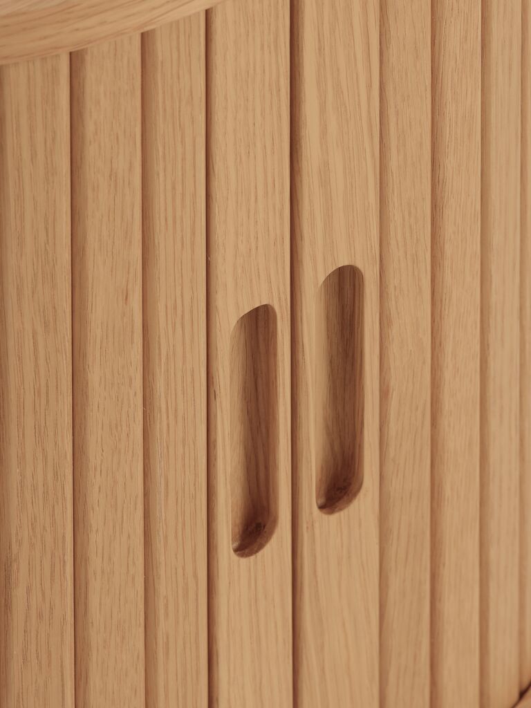 LYNGVIG Sängbord LYNGVIG 2 jalusidörrar natur ek