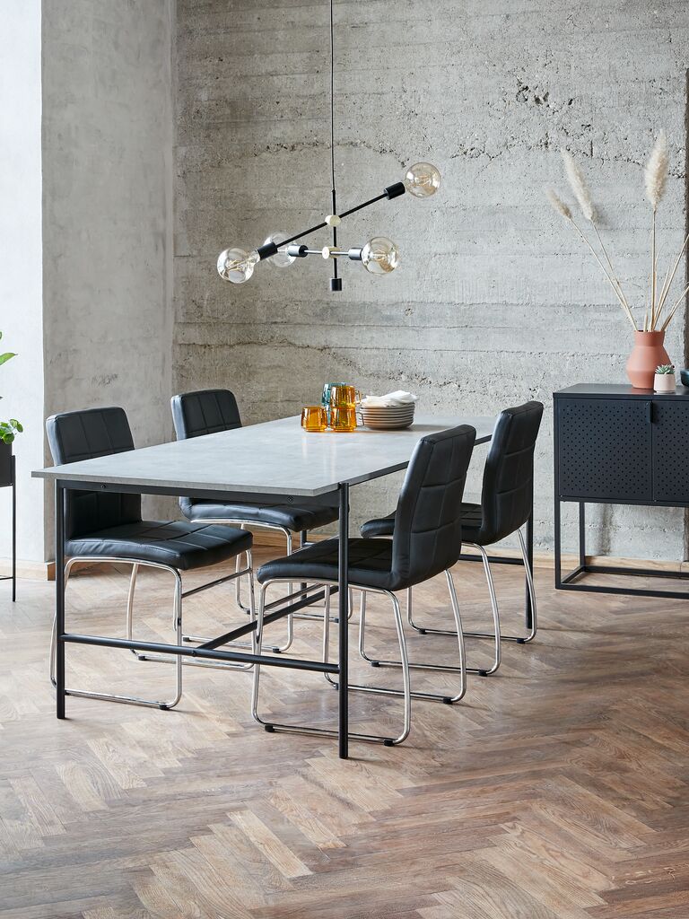 TERSLEV Matbord TERSLEV 80x140 betongfärgat