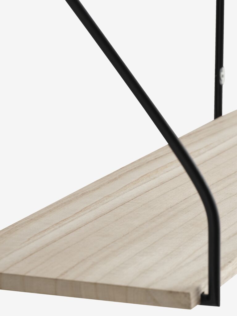 HEJLSMINDE Vägghylla HEJLSMINDE 1 hylla svart/natur