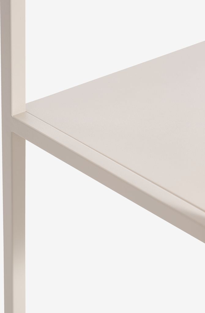 VIRUM Avlastningsbord VIRUM 26x80 m/hylla beige